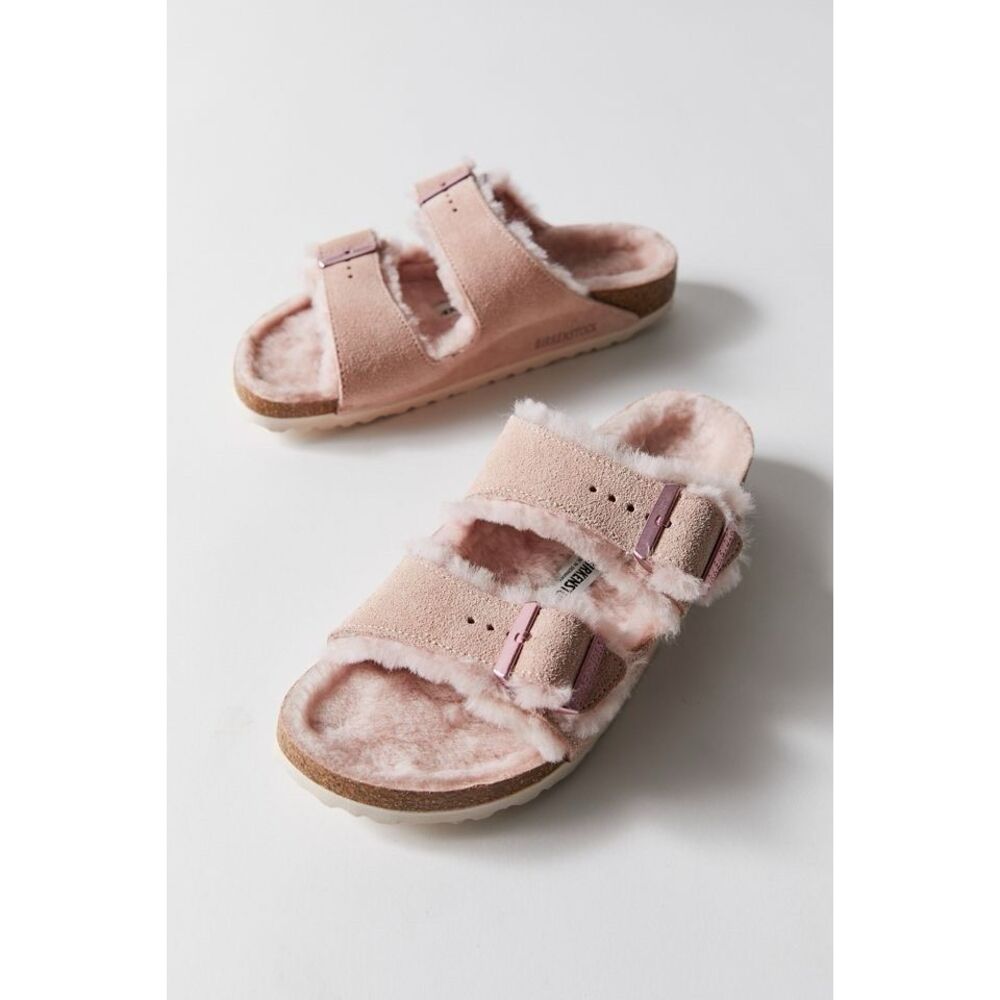 Free People Birkenstock Women's Arizona Shearling Sandal $160